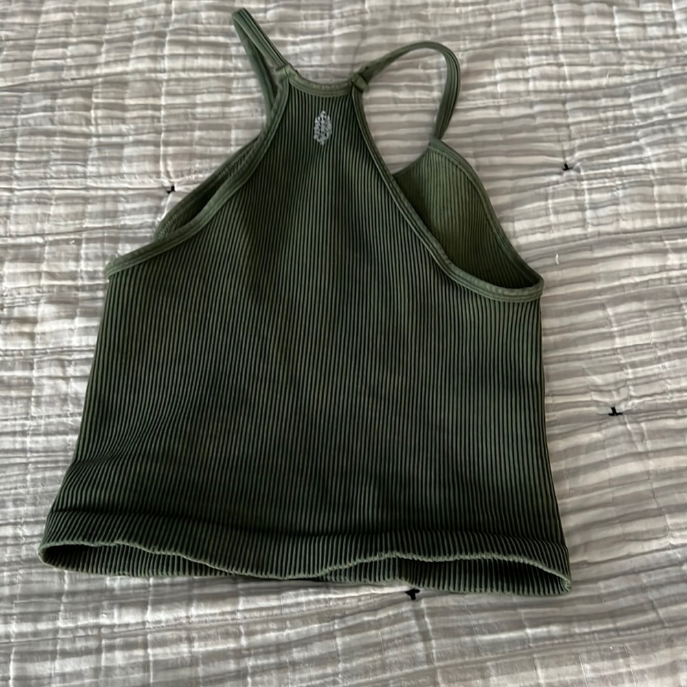 Free people happiness runs long crop tank